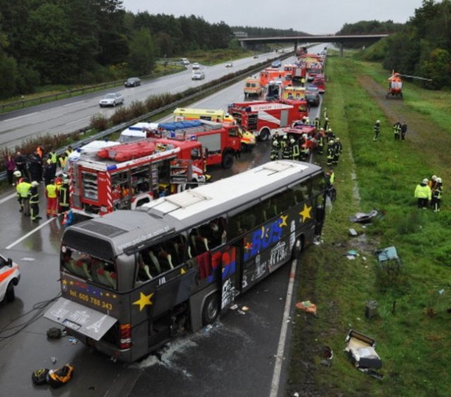 Tragiczny wypadek autokaru