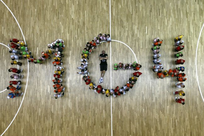 Gortat zagrał w Gdyni z dzieciakami