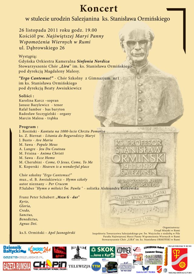 Koncert pamięci ks. Stanisława Ormińskiego