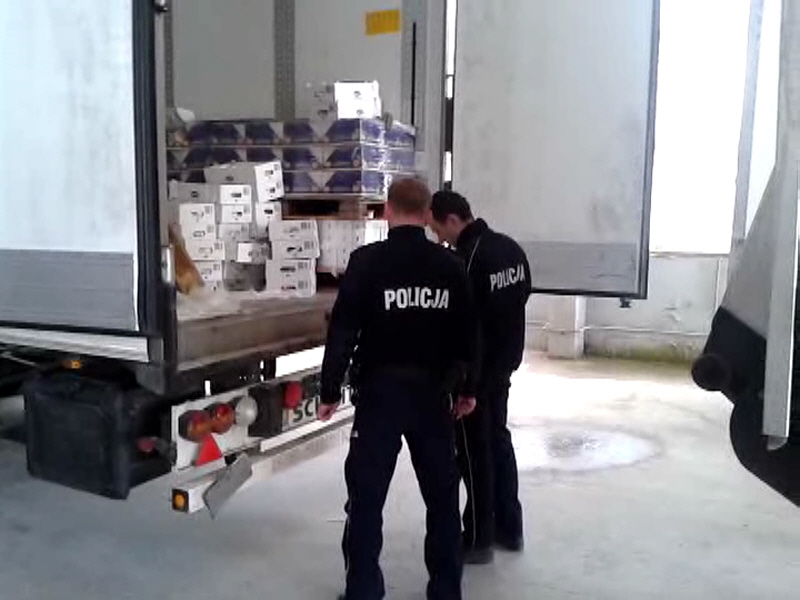 Policja znalazła niemiecką naczepę z nabiałem