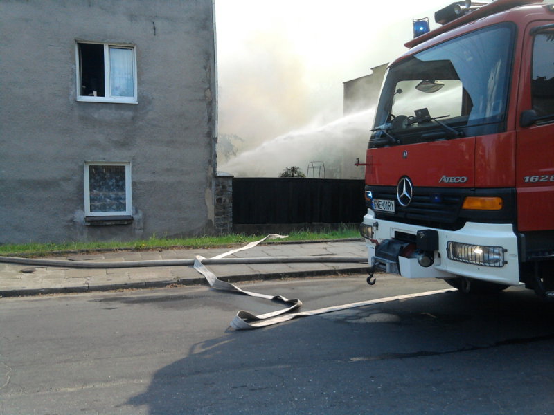 Wejherowo: Pożar przy ul. Gniewowskiej