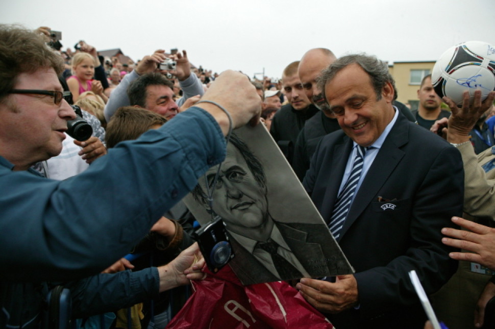 Michel Platini w Alei Gwiazd we Władysławowie