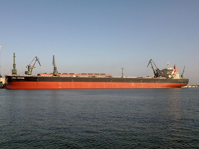 Olbrzymi masowiec wpłynął do Gdyni