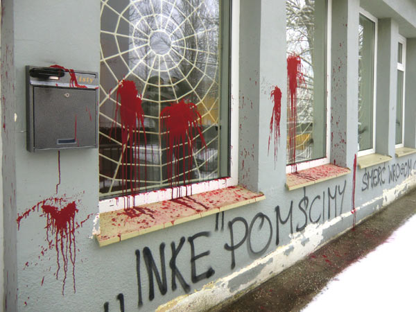 „Inke pomścimy. Śmierć wrogom ojczyzny”. Atak na biuro Senyszyn