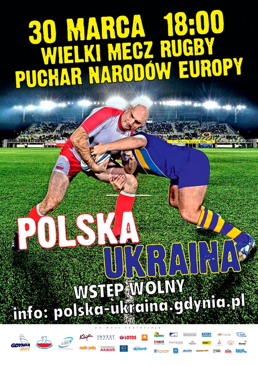 plakat rugby polska ukraina