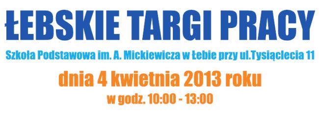 Łebskie Targi Pracy szansą dla bezrobotnych