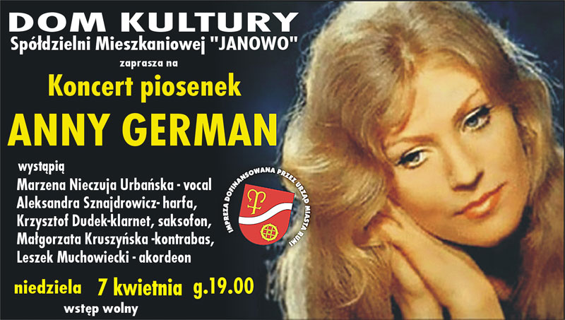 Twórczość Anny German. Koncert w Rumi