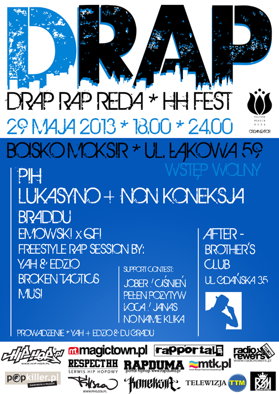 Raperzy zjadą do Redy. Hip-hop fest