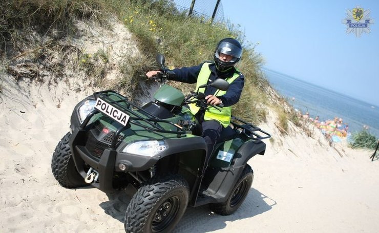 Policjanci w Ustce na patrol wyjadą quadami