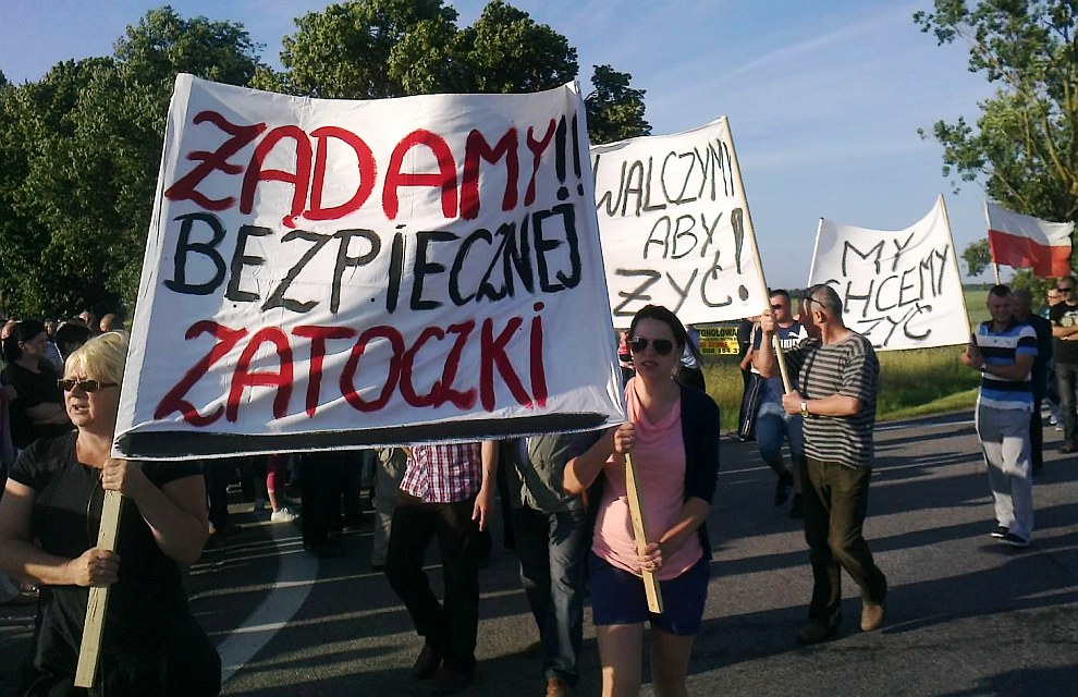 Mieszkańcy chcą czuć się bezpiecznie. Zablokowali krajową 6-tkę