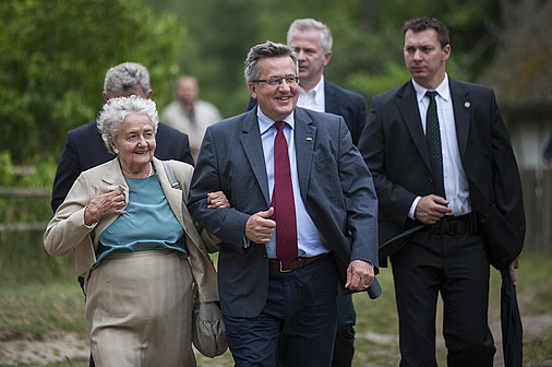Prezydent wraz z matką odwiedzili muzeum w Klukach