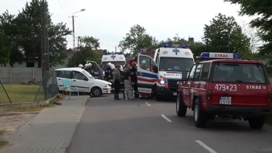 Łebieniec. Dzieci poszkodowane w wypadku
