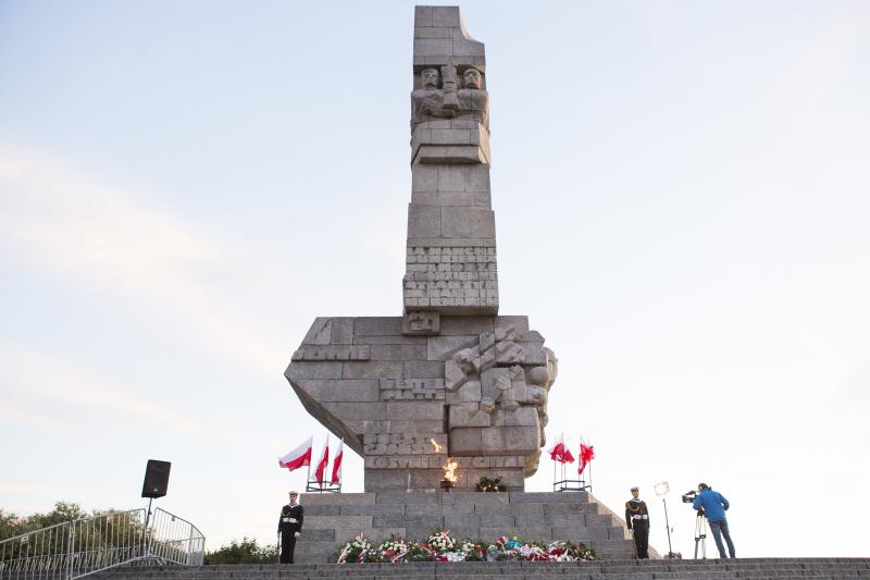 Poranne uroczystości na Westerplatte