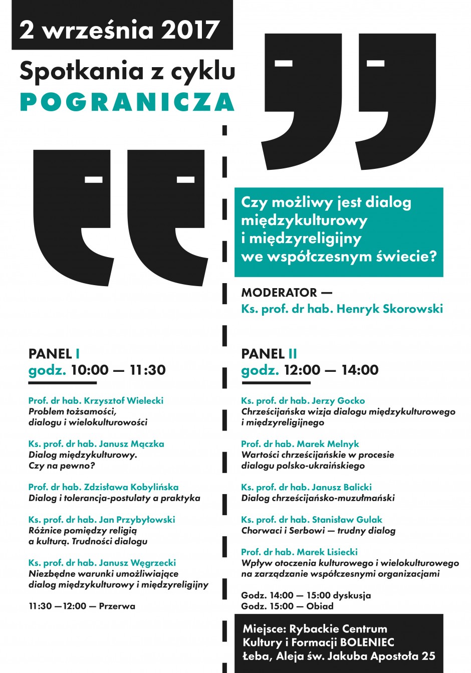 Konferencja POGRANICZA w Łebie. Czy możliwy jest dialog międzykulturowy?