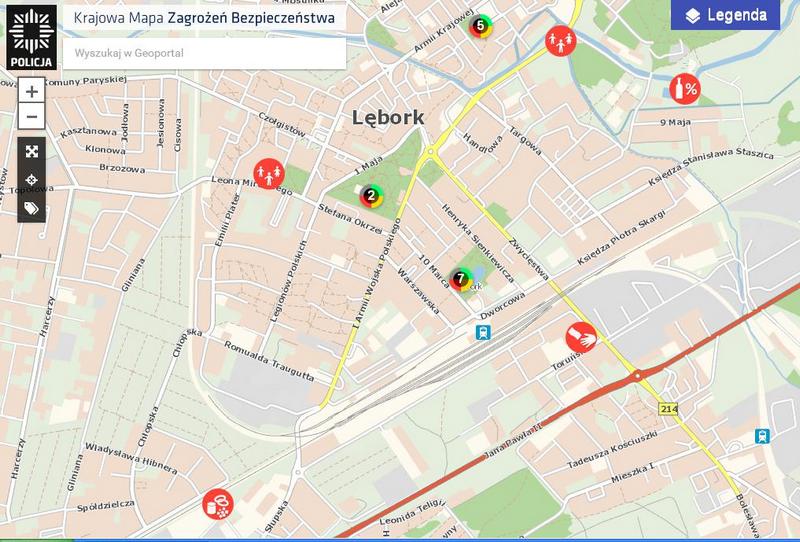Lęborscy policjanci sprawdzają zgłoszenia na Krajowej Mapie Zagrożeń Bezpieczeństwa