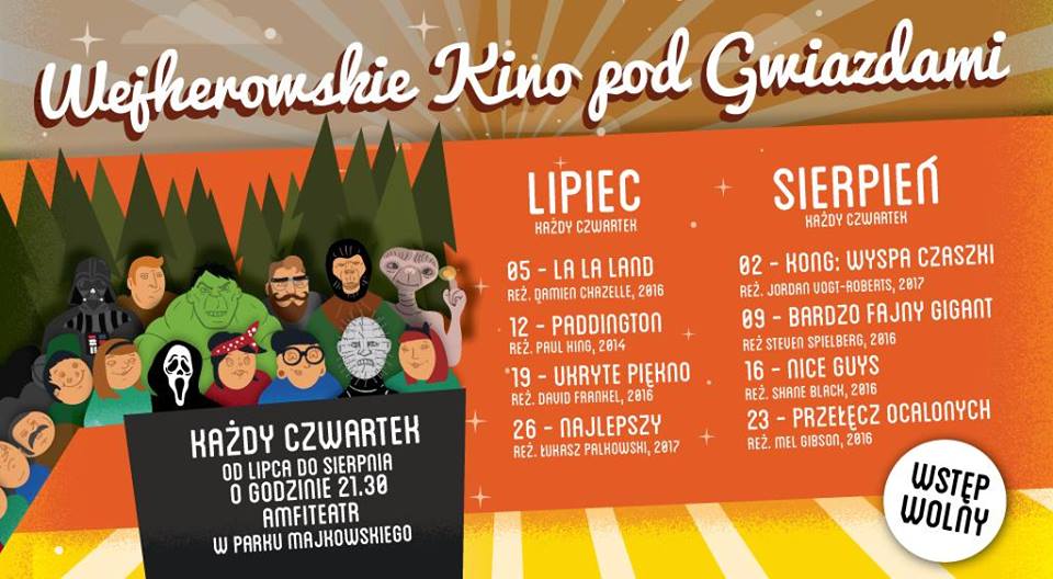 Już od jutra w Wejherowie rusza Plenerowe Kino pod Gwiazdami