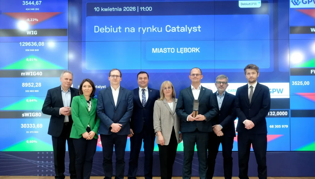 Lębork zadebiutował na Giełdzie Papierów Wartościowych. Miasto oszczędzi miliony