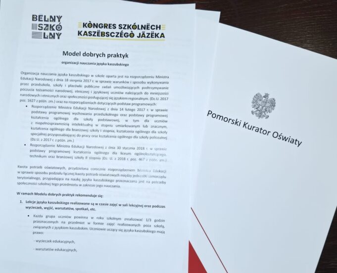 Nowy model wsparcia nauczania jãzëka kaszëbsczégò w szkołach